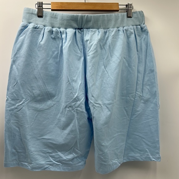 NWT RAW OWN THE NOW MENS GRAPHIC PATCH BLUE PINK MENS 2 POCKET SOFT TOUCH SHORTS - Picture 3 of 8